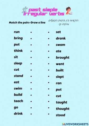 Irregular verbs past simple