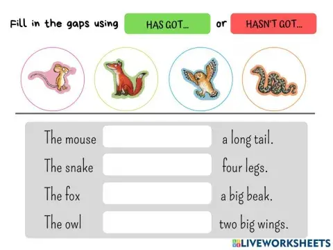 The Gruffalo - fill in the gaps