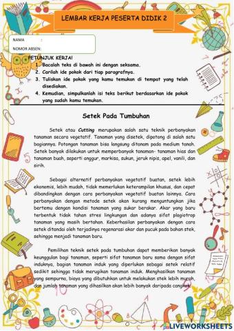 Ide pokok dan simpulan