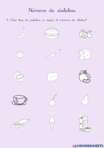Número de sílabas