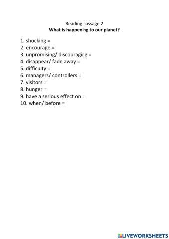 What is happening to our planet?
