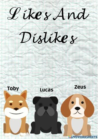 Likes And Dislikes