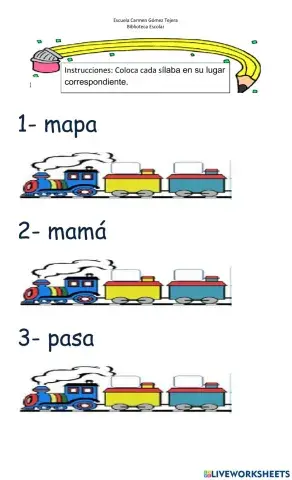 División de sílabas