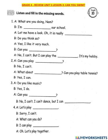 G4-review 45 l3 listening