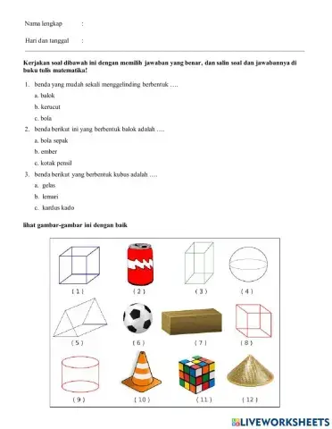Matematika bangun ruang