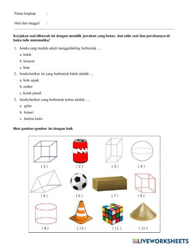 Matematika bangun ruang