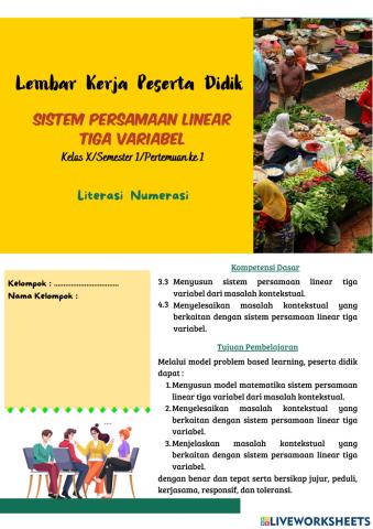 Literasi numerasi spltv pertemuan 1