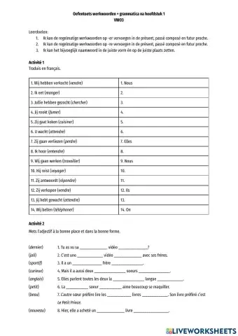 HV3 Grammatica + ww na H3