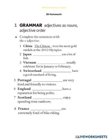 2B Upper Intermediate