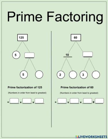Prime factoring - 1