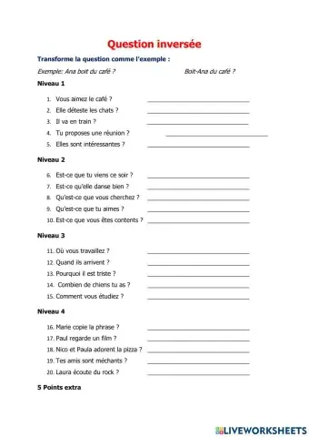 La question inversée