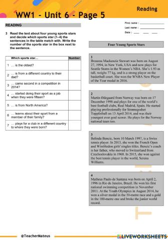 WW1 - Unit 6 - Page 5