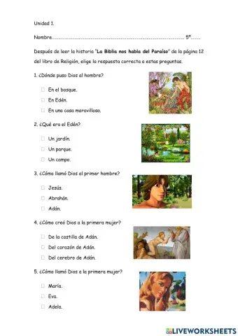 La Biblia nos habla del Paraíso