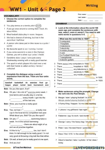 WW1 - Unit 6 - Page 2