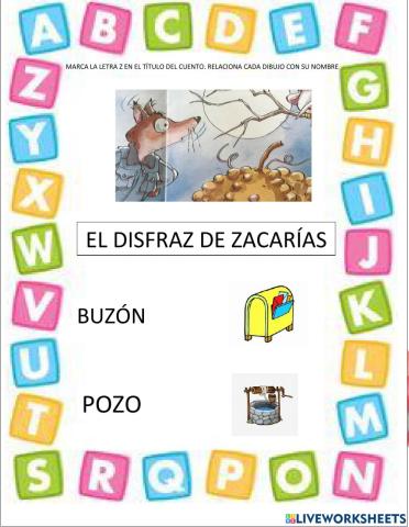 El disfraz de zacarías