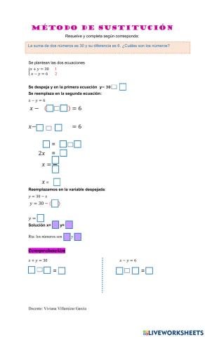 Método de sustitución