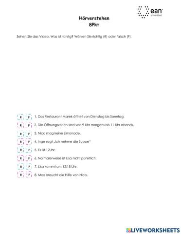 Hörverstehen Dt1-T3