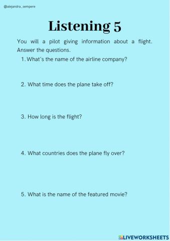 Listening Airline Company