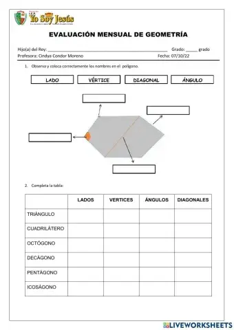 Evaluación de geometría