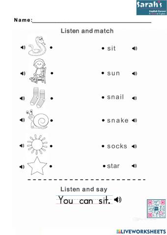 Phonics Letter S
