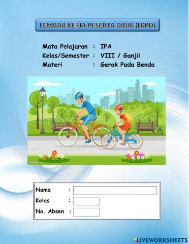 LKPD Materi Gerak Pada Benda