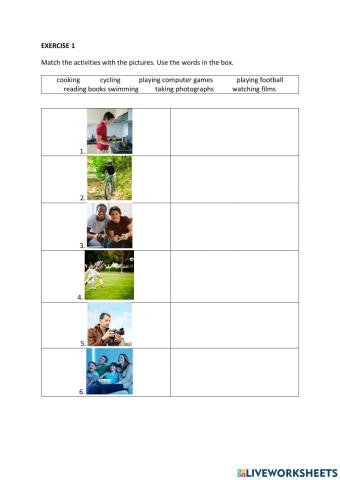 IE0, Unit 3, Reading and Writing, Exercise 1