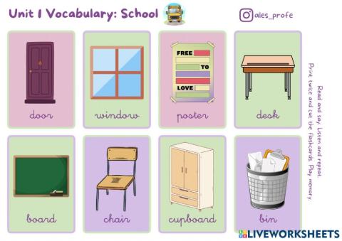 Vocabulary: School