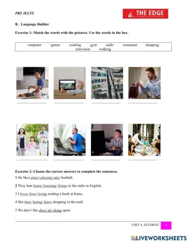 Mindset Foundation U4 Language builder