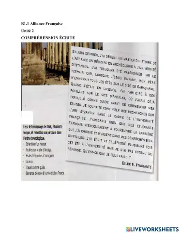 B1.1 Compréhension Écrite 2