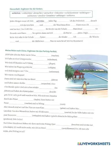 Trennbare Verben - Partizip Perfekt