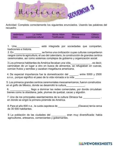 Panorama del Periodo