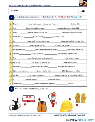 Past Perfect & Simple Past