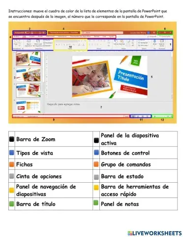 Pantalla de PowerPoint