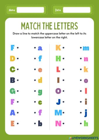 Match The letter