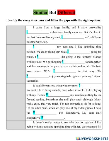 Similarity and difference