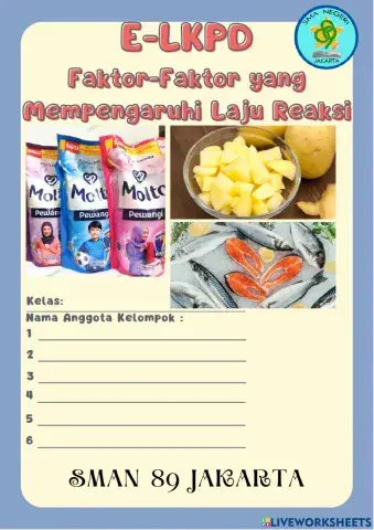 LKPD Faktor Pengaruh Laju Reaksi
