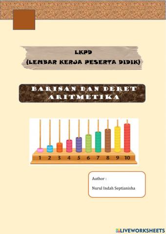 LKPD Barisan dan Deret Aritmetika