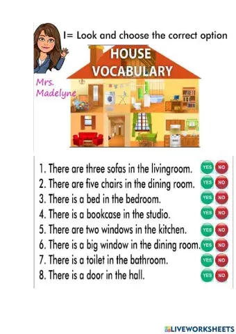 There is-are in-on have-has got house