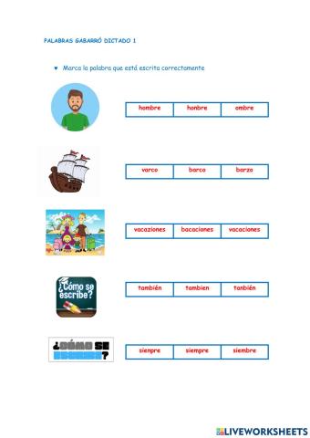 Dictado 1 gabarró