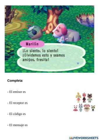 Elementos comunicación animal crossing