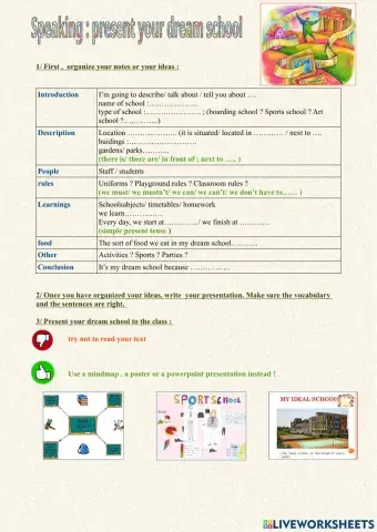 My ideal school presentation