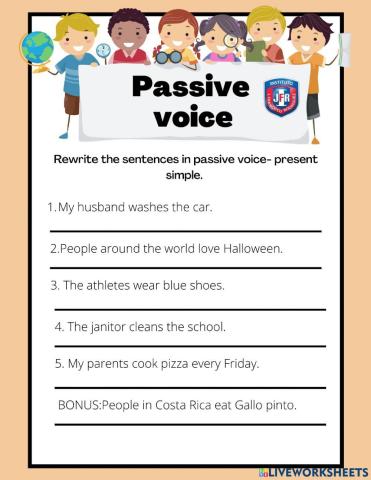 Passive voice- Present Simple