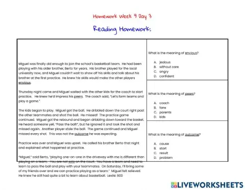 Homework Week 9 Day 3
