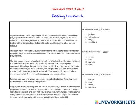 Homework Week 9 Day 3