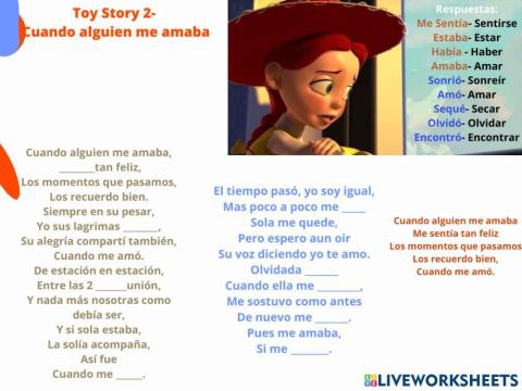 Toy story 2- Cuando alguien me amaba