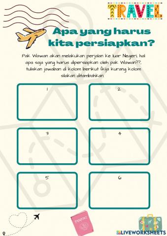 Apa yang harus dipersiapakan