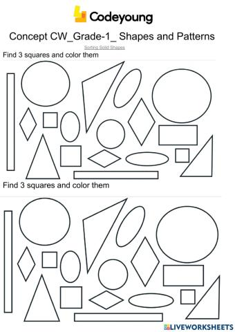 Matching Solid Shape-Concept HW