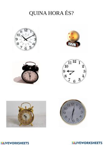 Quina hora és?