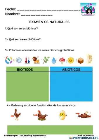Factores biótico y abiótico