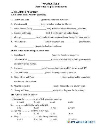 Worksheet 21